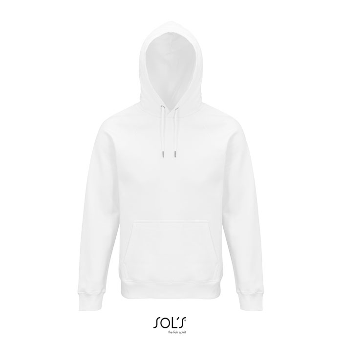 Hoodie unisexe coton bio rPET personnalisé 280g - STELLAR Blanc 1